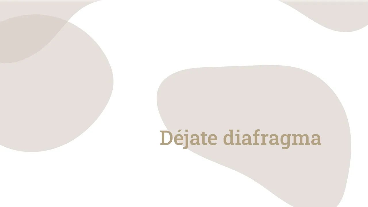 Déjate diafragma